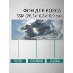 Фон для бокса SSM (26,3x10,8x10,9 см), вариант №6