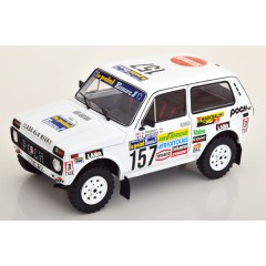 1:18 Масштабная модель Lada Niva #157 Paris Dakar 1983 Trossat / Briavoine