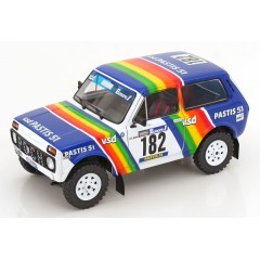 1:18 Масштабная модель Lada Niva Paris-Dakar #182 (white)