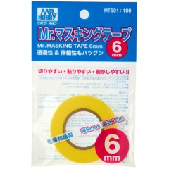 Инструменты для работы с краской  Маскировочная лента Mr.Masking Tape 6mm
