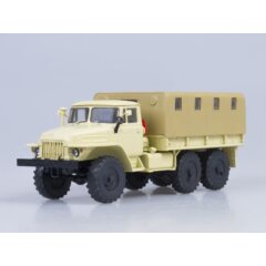 1:43 Масштабная модель 375Д бортовой с тентом (бежевый)