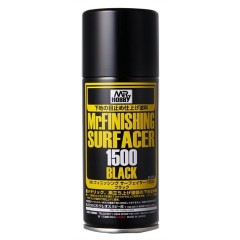 Краска  грунтовка в баллончиках  Mr.FINISHING SURFACER 1500 BLACK 170мл