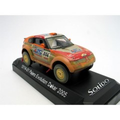 1:43 Масштабная модель Mitsubishi Pajero Evolution Dakar (2005) запыленный