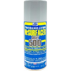 Краска  грунтовка в баллончиках  Mr.Surfacer Spray Gray 500 170мл.