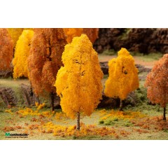 15 см. Осенняя берёза для макета