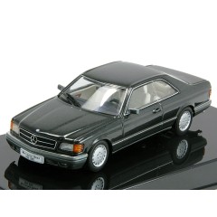 1:43 Масштабная модель Mercedes-Benz 500 SEC (W126) Coupe 1981 (Blue Black Metallic)