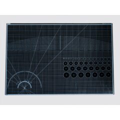 Коврик для резки А1, 3 слоя, серый черный