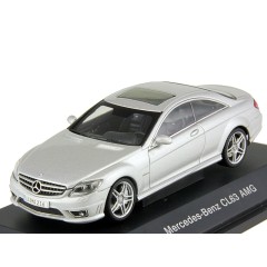 1:43 Масштабная модель Mercedes-Benz CL63 AMG coupe (silver)