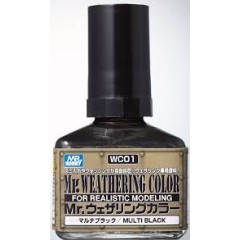 Краска 40мл MR.WEATHERING COLOR WC01 MULTI BLACK
