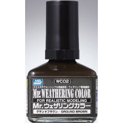 Краска 40мл MR.WEATHERING COLOR WC02 GROUND BROWN