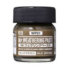 Краска 40мл MR.WEATHERING COLOR WP01 MUD BROWN
