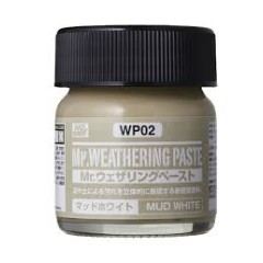 Краска 40мл MR.WEATHERING COLOR WP02 MUD WHITE