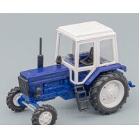 1:43 Масштабная модель Трактор МТЗ-82 (металл/пластик, синий)