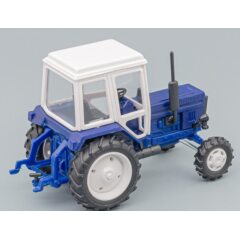 1:43 Масштабная модель Трактор МТЗ-82 (металл/пластик, синий)