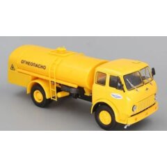 1:43 Масштабная модель МАЗ Топливозаправщик ТЗ-500 "Огнеопасно", желтый