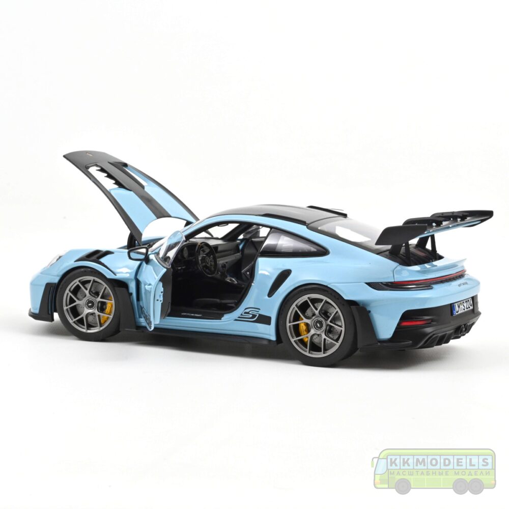 1:18 Масштабная модель PORSCHE 911 GT3 RS (992) "Weissach Package" 2022 Gulf Blue
