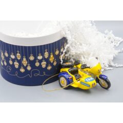 Ёлочная игрушка "Мотоцикл ГАИ"