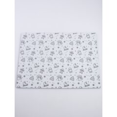 Коврик для резки А4, 3 слоя, белый зима