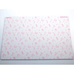 Коврик для резки А3, 3 слоя, розовый, маникюр