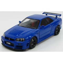 1:18 Масштабная модель Nissan Skyline GT-R (R34) Nismo Z-Tune 2005 (bayside blue)