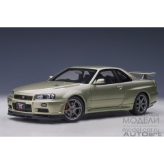 1:18 Масштабная модель Nissan Skyline GT-R (R34) V-SPEC II “NUR” (millennium jade)