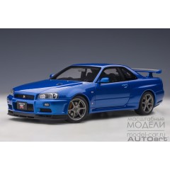 1:18 Масштабная модель Nissan Skyline GT-R (R34) V-SPEC II (bayside blue)
