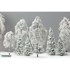 Зимняя берёза для макета 15 см.
