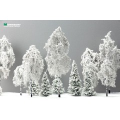 Зимняя берёза для макета 20 см.