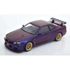 1:18 Масштабная модель Nissan Skyline GT-R (R34) V-SPEC II 2002 W/BBS LM wheels (midnight purple)