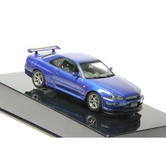 1:43 Масштабная модель Nissan Skyline R34 GTR (1999) Blue