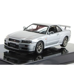 1:43 Масштабная модель Nissan Skyline R34 GTR (1999) Silver