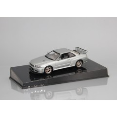 1:43 Масштабная модель Nissan Skyline R34 GTR V-Spec II 2000 (Sparkling Silver)