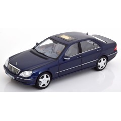 1:18 Масштабная модель MERCEDES-BENZ S55 AMG (W220) 2000 Blue Metallic
