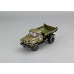 1:43 Масштабная модель Автомобиль самосвал ММЗ-555, Тында «Мостострой – 10» - 1971 г.