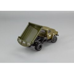 1:43 Масштабная модель Автомобиль самосвал ММЗ-555, Тында «Мостострой – 10» - 1971 г.