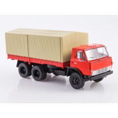 1:43 Масштабная модель КАМАЗ-Э5320 бортовой с тентом