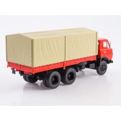 1:43 Масштабная модель КАМАЗ-Э5320 бортовой с тентом