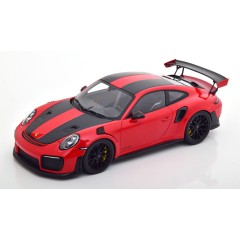 1:18 Масштабная модель Porsche 911 (991.2) GT2 RS Weissach Package (red)