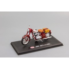 1:18 Масштабная модель Jawa 350 Perak (1950)  - Dark Red - With Bags