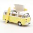1:43 Масштабная модель VW T2 Combi Camper Van с досками для серфинга 1973 Pastel Yellow