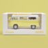 1:43 Масштабная модель VW T2 Combi Camper Van с досками для серфинга 1973 Pastel Yellow