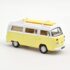 1:43 Масштабная модель VW T2 Combi Camper Van с досками для серфинга 1973 Pastel Yellow