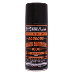 Краска грунтовка в баллончиках Mr. Aqueous Black Surfacer 1000 170мл.