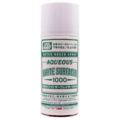 Краска грунтовка в баллончиках Mr. Aqueous White Surfacer 1000 170мл.