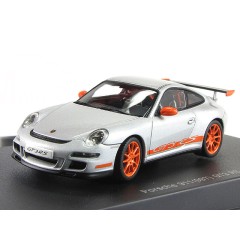 1:43 Масштабная модель Porsche 997 GT3 RS (Silver Orange Stripes)