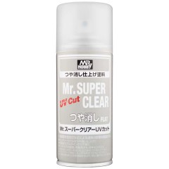 Краска художественная т.м.MR.HOBBY  Mr.SUPER CLEAR UV CUT FLAT 170мл