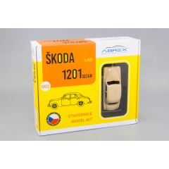 1:43 Сборная модель Skoda 1201 (1956)  - Taxi Yellow - Model Kit