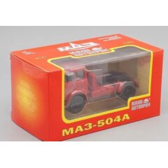 1:43 Масштабная модель МАЗ 504А седельный тягач, красный
