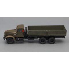 1:43 Масштабная модель КРАЗ 257Б1 бортовой (1987-1994), оливковый
