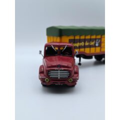 1:43 Масштабная модель WILLEME Lc610 Truck Transports Du Cerf (1952), red / orange / green